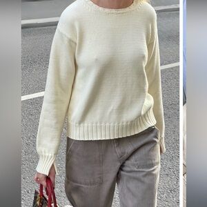 Djerf Avenue Cream Sweater size small